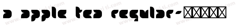 a Apple Tea Regular字体转换